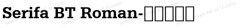 Serifa BT Roman字体转换